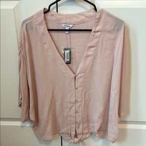NEW Express Women's Blush V-Neck Blouse